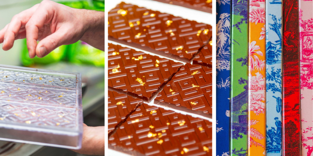 Moules à tablettes de chocolats artistiques