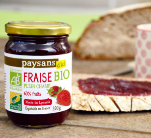 confiture de fraise Bio équitable en France
